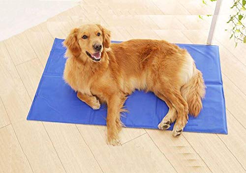 UNKNO Almohadilla De Hielo para Perros, Grandes Mascotas para Perros, Almohadilla para Dormir De Enfriamiento para Perros, Alfombrilla para Gatos Y Perros-C_Los 45X60Cm