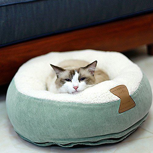 Upsmile - Cama para gato para mascotas, cama suave, cómoda para casa, cachorro, invierno, habitación cálida, arena de animales pequeños, para perro o casa, cojín redondo, accesorios para donut