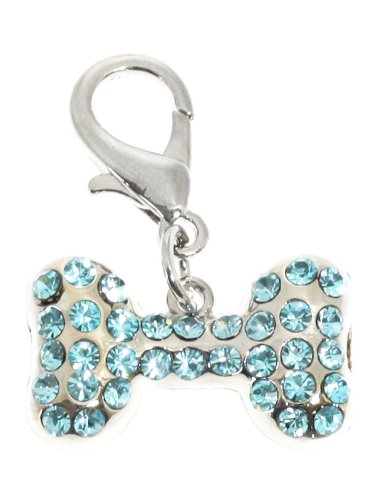 urbanpup Swarovski collar de hueso pulsera (Aguamarina cristales)