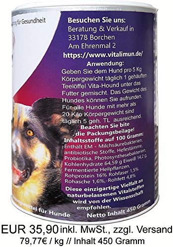 'Vita Hound Intensivo Kur para el perro despierta la increíble Fuerza del immunsystems "