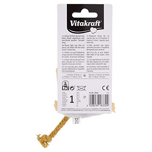 Vitakraft 18330 Juguete para Mascotas - Juguetes para Mascotas (Gato, Catnip, Negro, Marrón, Gris, Felpa, IR Tras Objetos y devolverlos al dueño)