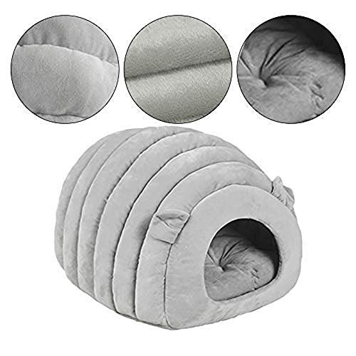 Vivi Bear Cama de Gato Camas para Perros Cojín Suave y cómodo para Gatos,Lavable,fácil de Transportar,cálido,Cama de donas para Gatos Adecuado para Gatos y Cachorros(Cuatro Estaciones universales)