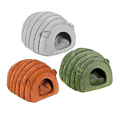 Vivi Bear Cama de Gato Camas para Perros Cojín Suave y cómodo para Gatos,Lavable,fácil de Transportar,cálido,Cama de donas para Gatos Adecuado para Gatos y Cachorros(Cuatro Estaciones universales)