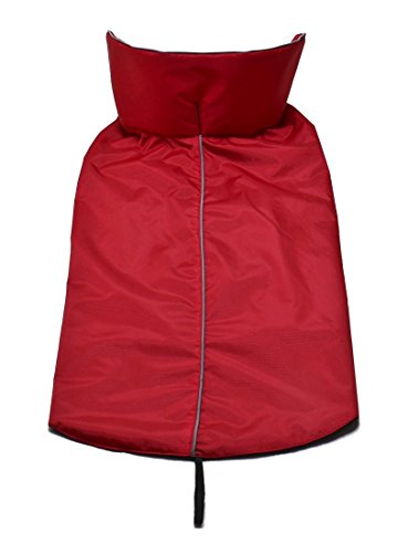 VIVI oso invierno frío perros chaqueta abrigo lluvia Día cálido impermeable acolchado anti-estática vestido forro polar chaqueta de seguridad para mascotas de XS a XXXL tamaños y # xFF0 C; Rojo