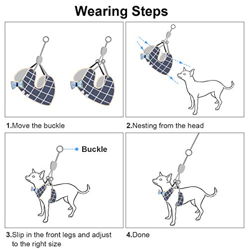 WBYJ Pet Vest Traction Rope,Pet Vest Harness, Soft Breathable Air Mesh Adjustable Pet Harness and Lead Sets Easy Control for Outdoor Walking for 1.5-7.5KG Pet (L)