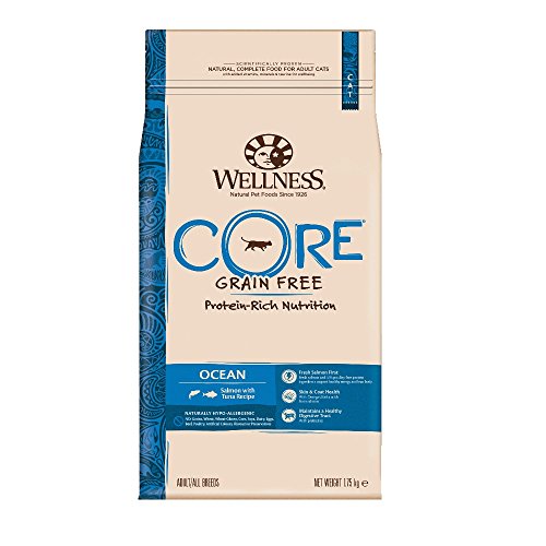 WELLNESS CORE - Salmón para Comida de Gato sin Grano con túnica (1,75 kg)