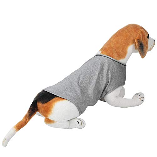 WESDOO Abrigo Perro Trajes Perro Perro calmante Productos Ansiedad Abrigo de Perro Camisas médicas para Perros Chaqueta antiansiedad para Perro Light-Gray,S