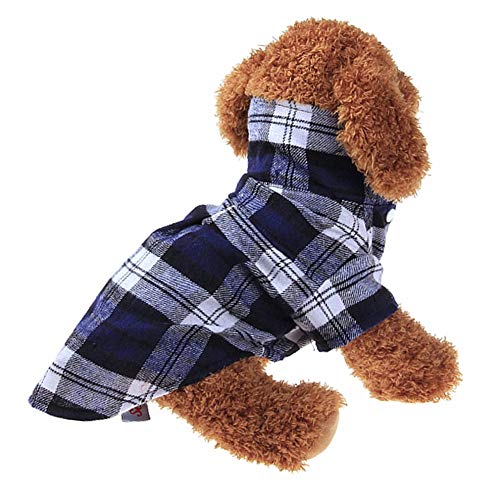 WESDOO Chaleco Perro Verano Ropa para Gatos Verano Ropa de Gato Mascotas Abrigo de Perro Ropa Linda Doggy Abrigos Bulldog Francés Ropa Cachorro Abrigo Blue,XL