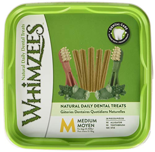 WHIMZEES Tupper de Snacks Variados para Perro, M - 28 Caja