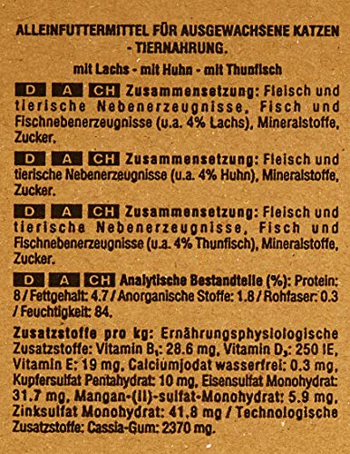 Whiskas 1+ Comida para gatos mojados para adultos gatos de aves de corral selección en Jelly, 84 x 100 g