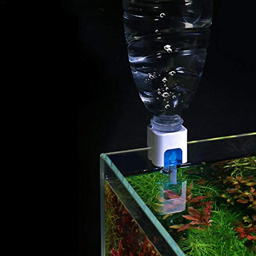 Wood.L Relleno Automático De Agua del Acuario, Tanque Purificador De Peces Tortuga Cubo De Energía Libre De Agua Controlador De Nivel De Agua No Flotante