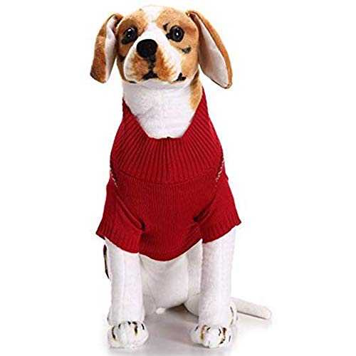 WPETM Perro Mascota suéter de algodón Disfraces para Perros Abrigo de Invierno Jersey de Punto Vestir Mascotas Mascotas Traje,XL