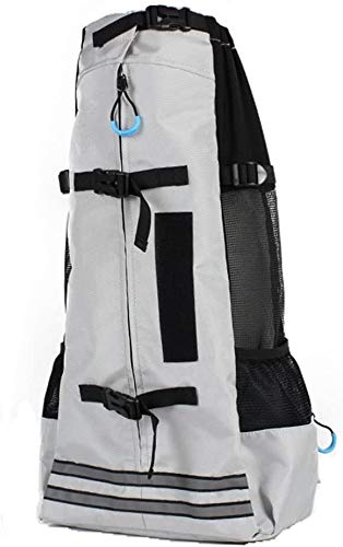 WSJF 2Pet Mochila portadora for pequeñas, Medianas y Grandes de Perro, cómodo Volver y el Acolchado de Hombro, Transpirable Deporte del Perro Bolsas portátiles, Viajes a Caballo Senderismo