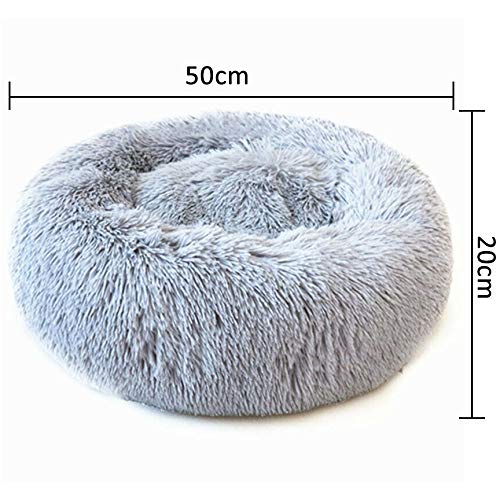 Wuudi Cama para Gatos, Cama Redonda Suave y Suave para Mascotas/Cama para Cachorros/Cama para Mascotas/Canasta para Gatos/Cama para Gatos