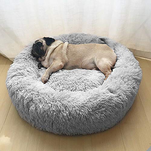 Wuudi Cama para Gatos, Cama Redonda Suave y Suave para Mascotas/Cama para Cachorros/Cama para Mascotas/Canasta para Gatos/Cama para Gatos