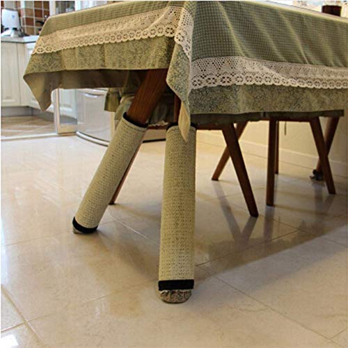 WXH Juego de Cuatro Piezas Almohadilla de protección para sofá con Protector de Velcro Sofá Silla Silla Patas de Mesa Leggings envolventes Sisal Flexible Peso Ligero,L