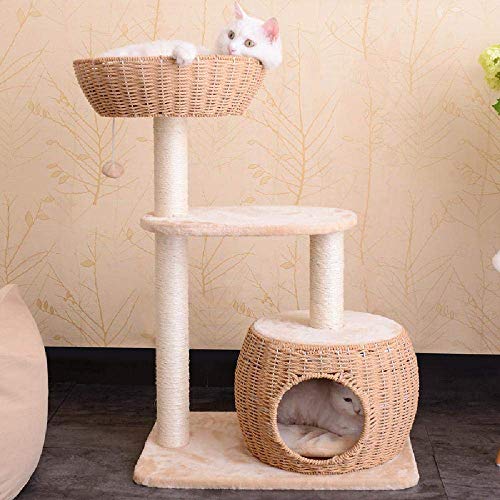 WYJW Marco de Escalada para Gatos Arena para Gatos Árbol para Gatos Escalada para Gatos Sisal Rascador para Gatos Gran Arena para Gatos Gato para Escalar, 1