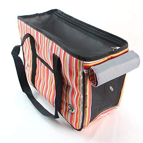 WYJW Pet Fashion Pet Carrier Dog Carrier Purse Bolso para Perros Bolso para Mascotas para Perros pequeños y Gatos Aprobado por la aerolínea para Salir (Color: B, Tamaño: S-39X17X27CM)