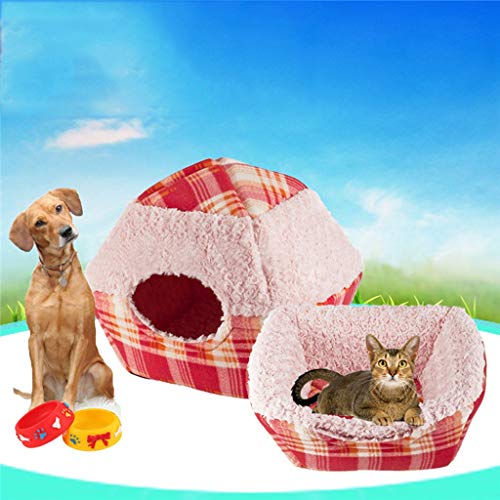 WYL Perrera Gato Litter Invierno Cálido Mascota Gato Suministros Casa Casa Cachorro Teddy VIP Keji Taza de té Perro