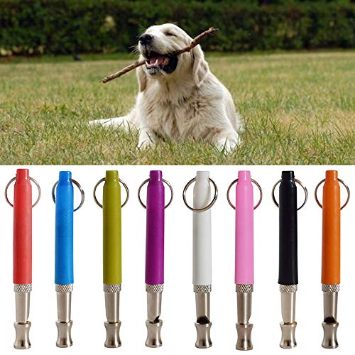 XH 5 silbatos de metal ajustables para mascotas perros silbato anti ladridos perros flauta de entrenamiento de mascotas disciplina interactivos suministros de emergencia herramienta de supervivencia