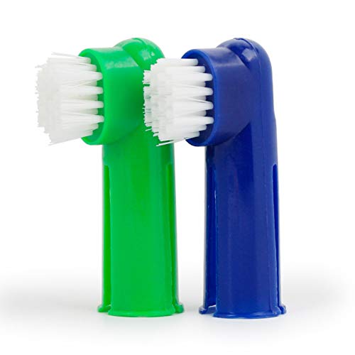 Xrten Set Higiene Dental para Perros, Cepillo de Dientes y Pasta de Dientes para Perros