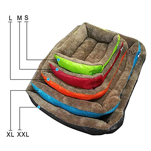 Y & Z Preciosa Cama para Animales Cama para Perros Mascota para Perros y Gatos, Segura, Suave, cálida, Redonda, Lavable, Cama para Dormir Morada M-21.3"x 16.5"