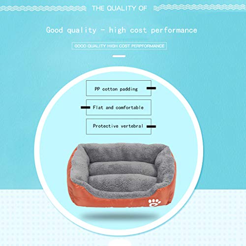 Y & Z Preciosa Cama para Animales Cama para Perros Mascota para Perros y Gatos, Segura, Suave, cálida, Redonda, Lavable, Cama para Dormir Morada M-21.3"x 16.5"