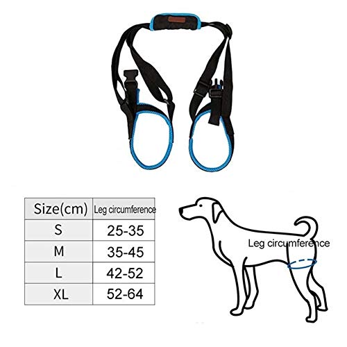 YANODA Arnés De Elevación For Perros Ajustable For Las Patas Traseras Soporte For Mascotas Ayuda For La Eslinga Piernas Débiles Levántate Perros For Mascotas Herramienta De Ayuda con Correa Correas