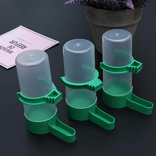 Yardwe Bebederos para Aves Automático Alimentador de Agua para Pájaros Pigeon 5 Piezas M