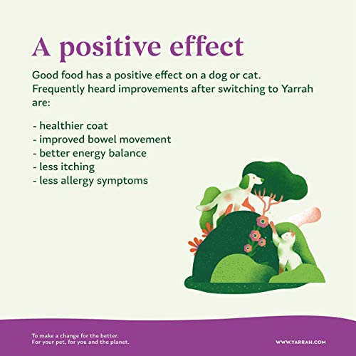 Yarrah Alimento Orgánico para Perros sin Cereales - 2 kg - Para Perros que tienen Dificultad Digerir Cereales - Sin Aditivos Artificiales y Pesticidas - Croquetas con Pollo, Pescado, Guisantes y Algas