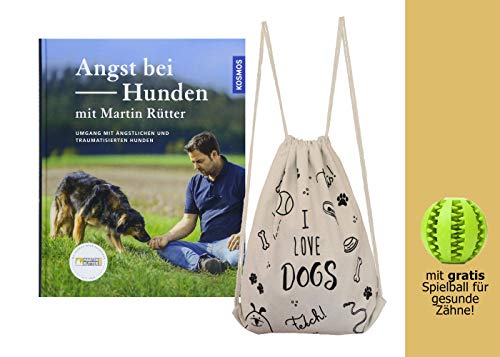 YellowMedia - Ansiedad para perros - con Martin Rütter + bolsa elegante & pelota de juegos para perros para el cuidado dental, la educación de perros