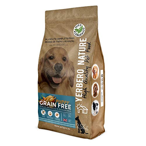 YERBERO Nature Grain Free Puppy Comida SIN Cereales para Cachorros 2,5kg