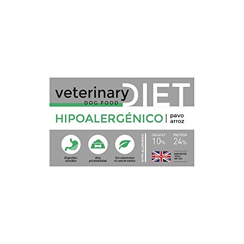 YERBERO Nature Hipoalergenico Diet Pavo y arroz, Comida Hipoalergénica para Perros 12kg