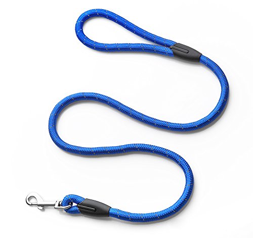 Yommy Correa para Perros 1.2 x 120cm Nylon Reflectante Correa Arneses Azul YM0546A