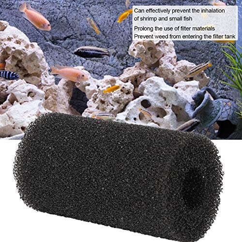 YOUTHINK Biofiltro Esponja de filtración de algodón Filtro de Acuario reemplazable Bomba de Agua Espuma bioquímica Algodón Negro 10PCS