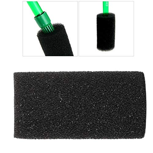 YOUTHINK Biofiltro Esponja de filtración de algodón Filtro de Acuario reemplazable Bomba de Agua Espuma bioquímica Algodón Negro 10PCS