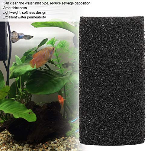 YOUTHINK Biofiltro Esponja de filtración de algodón Filtro de Acuario reemplazable Bomba de Agua Espuma bioquímica Algodón Negro 10PCS