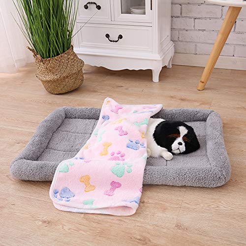 YUIOP Kennel Short Plush Pure Color Dog Mat Winter Warm Suministros para Mascotas