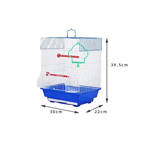 Z-W-dong Fácil de colgar la jaula de pájaro, parque al aire libre jaula del animal doméstico pequeño pájaro de la jaula del loro Lark Thrush jaula superior de la azotea del metal jaula de pájaro Jaula