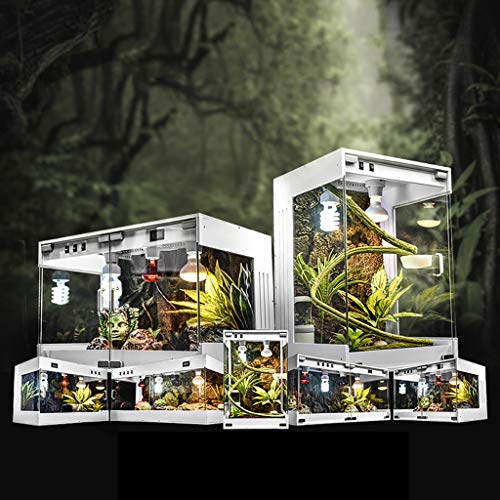 Z-W-Dong Micro-Box Paisaje ecológico Anfibios, invertebrados hibernación Incubadora Tortuga brasileña Erizo Serpiente Incubadora Jaulas para pájaros (Color : #1, Size : 128L)