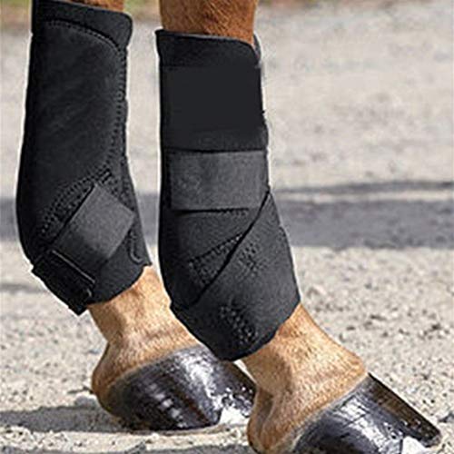 ZANGAO Montar a Caballo de arnés Leg Protector Ecuestre Cuidado Polainas Aparato ortopédico de Pierna Caballo Equitación (Color : Red)