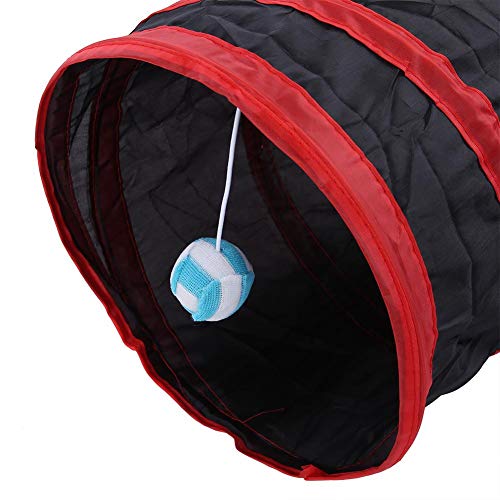 Zerodis Túnel para Gatos de 3 vías, Juguete Plegable para Jugar al túnel del Gato Juego Interactivo Juguete con Tubo de Gato Juguete para Mascotas al Aire Libre para Interiores Gatitos (03#)