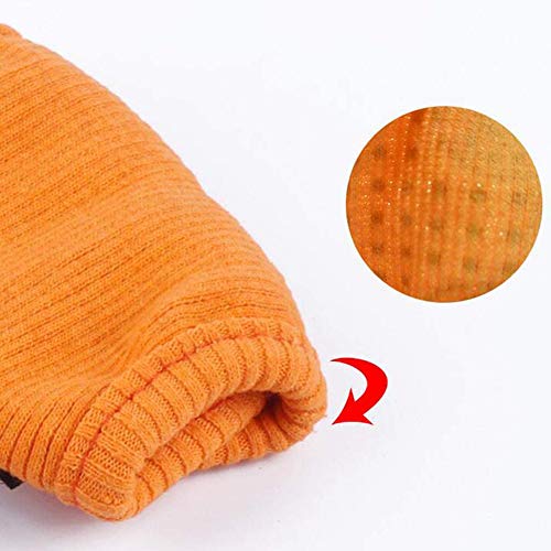 Zidao 1 Perro Par Rodilla Brace codera Conjunta Leg Protector Vendaje para Mascotas Pata Delantera Hind Pierna,Naranja