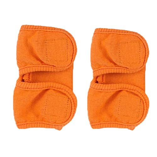 Zidao 1 Perro Par Rodilla Brace codera Conjunta Leg Protector Vendaje para Mascotas Pata Delantera Hind Pierna,Naranja