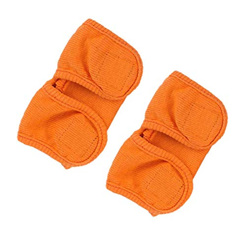 Zidao 1 Perro Par Rodilla Brace codera Conjunta Leg Protector Vendaje para Mascotas Pata Delantera Hind Pierna,Naranja