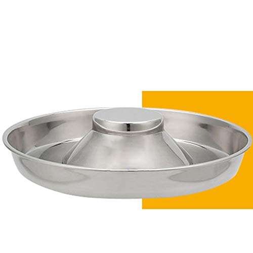 Zidao Acero Inoxidable Plato de Comida del Perrito, Perrito Anillo Futterring Welpennapf Tiro Gatito Cuenco de Agua Domésticos Alimentos Alimentación Alimentador destete Tazón,S