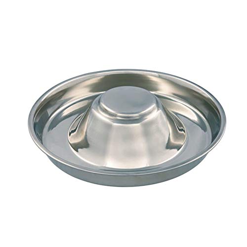 Zidao Acero Inoxidable Plato de Comida del Perrito, Perrito Anillo Futterring Welpennapf Tiro Gatito Cuenco de Agua Domésticos Alimentos Alimentación Alimentador destete Tazón,S