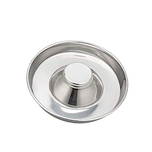 Zidao Acero Inoxidable Plato de Comida del Perrito, Perrito Anillo Futterring Welpennapf Tiro Gatito Cuenco de Agua Domésticos Alimentos Alimentación Alimentador destete Tazón,S