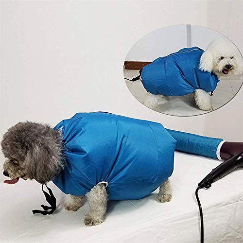 ZNN Ropa de Secado para Mascotas: Perro Plegable portátil para bañarse, Bata de Secado, Secado rápido, Correa Ajustable, Tela Impermeable de Oxford, Adecuada para Perros, 64 * 48 cm