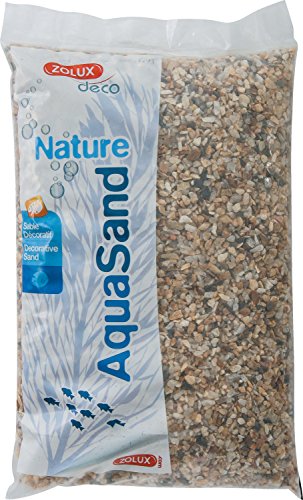 Zolux - Grava Natural para Acuario de Cuarzo de 3 a 8 mm de Granulometría 1 kg